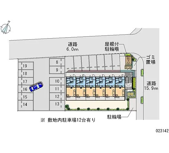 ★手数料０円★青梅市野上町　月極駐車場（LP）